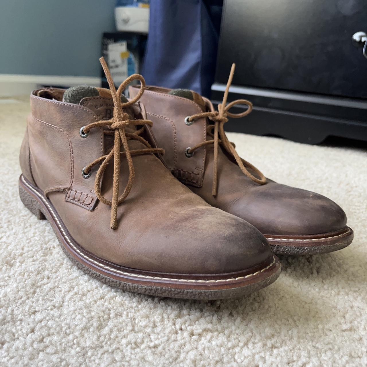 gh bass co low top boots with laces in brown Depop