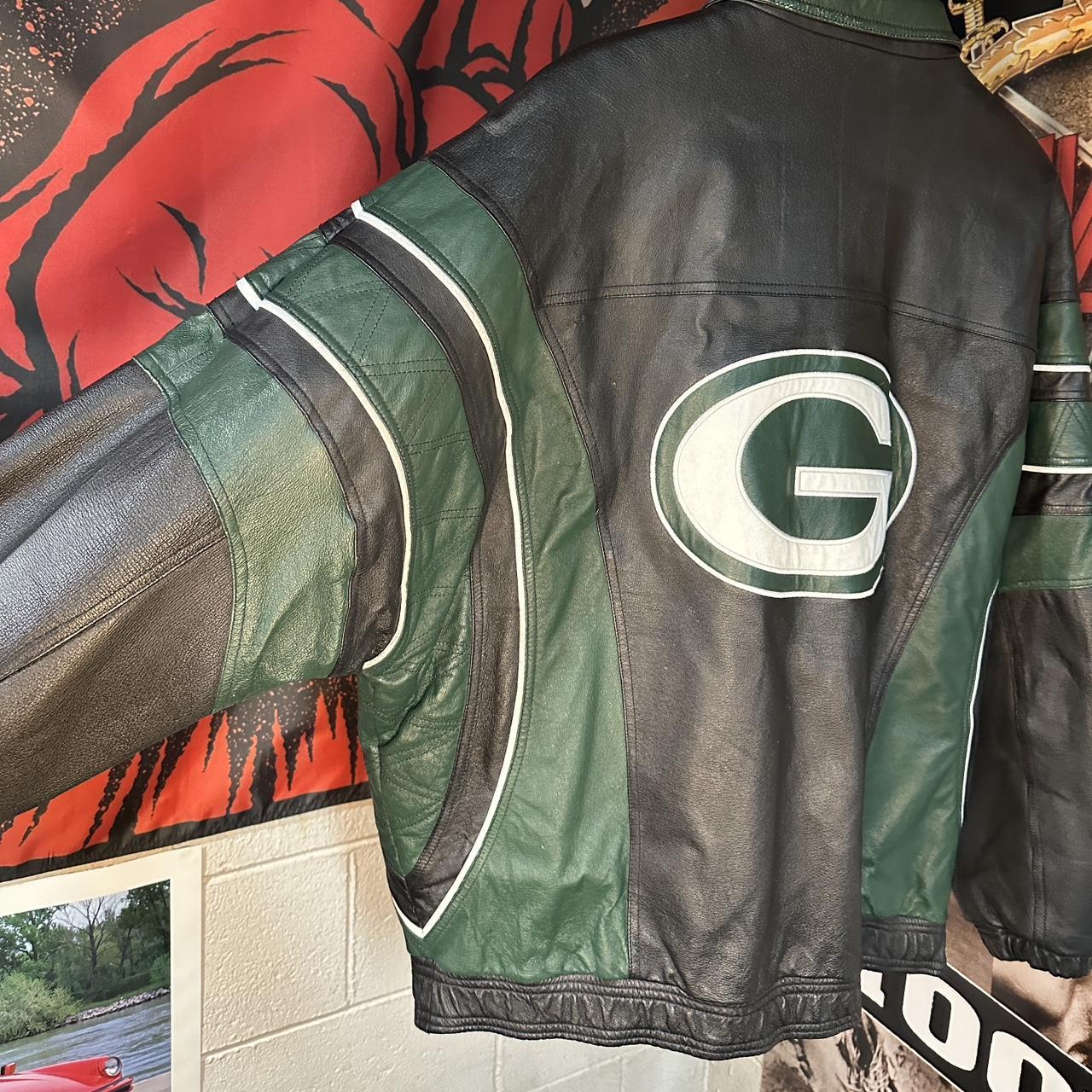 90s Packers Starter Jacket Leather Proline Tagged... Depop