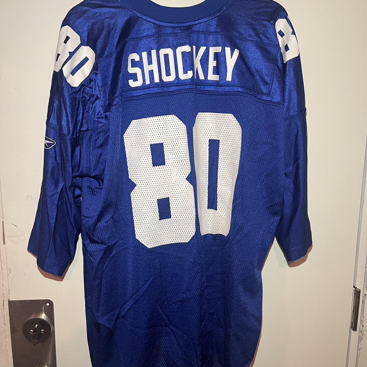 Jeremy Shockey New York Giants White Reebok Jersey - Depop