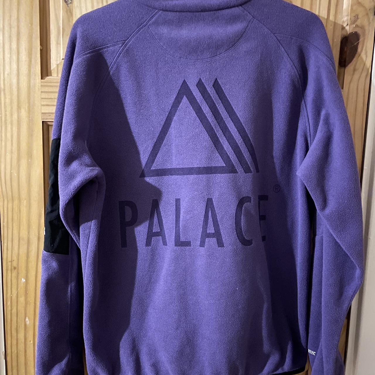 Palace Polartec 1/4 zip fleece in Purple Size... - Depop