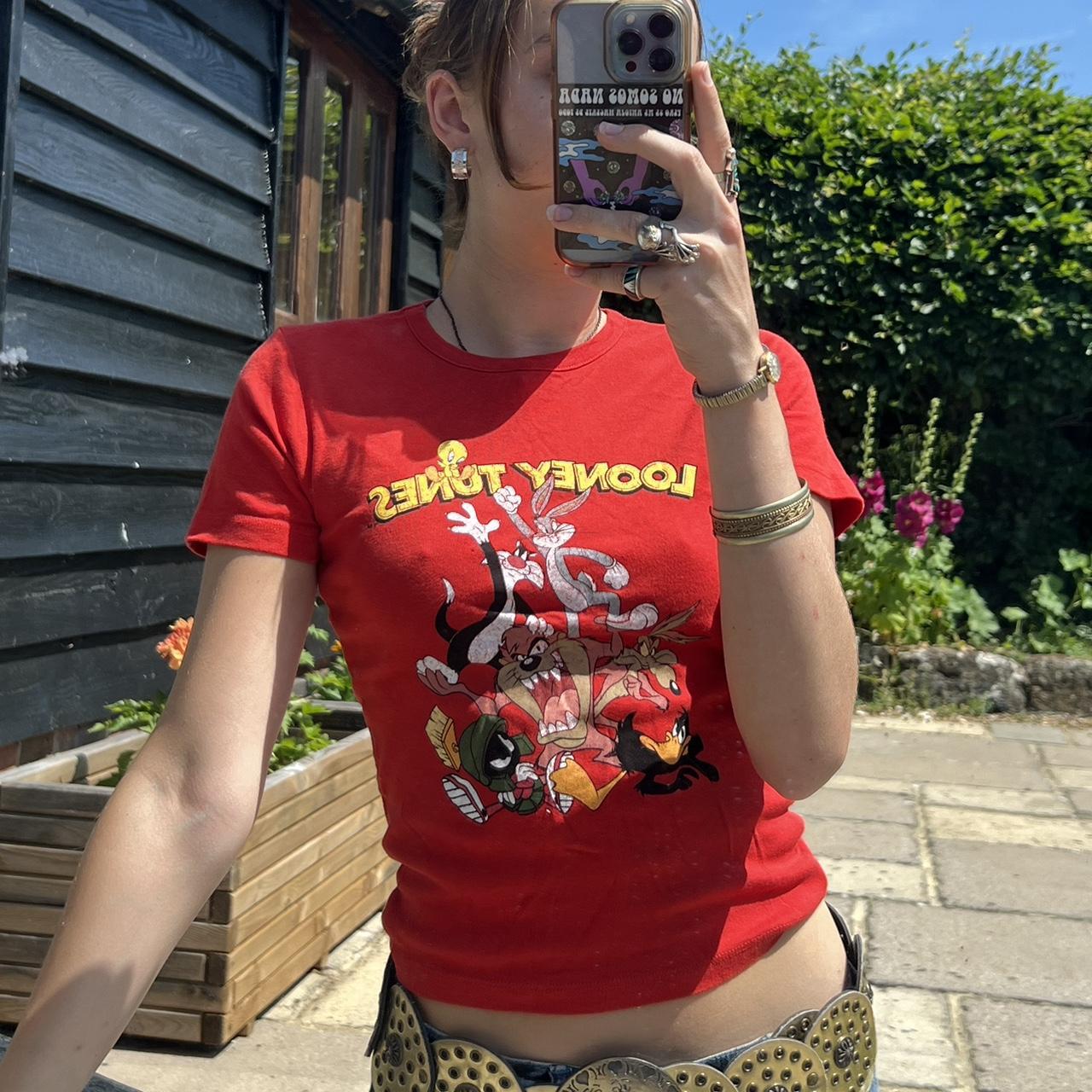 Looney Tunes Red Baby tee ! would fit 6-8, perfect... - Depop