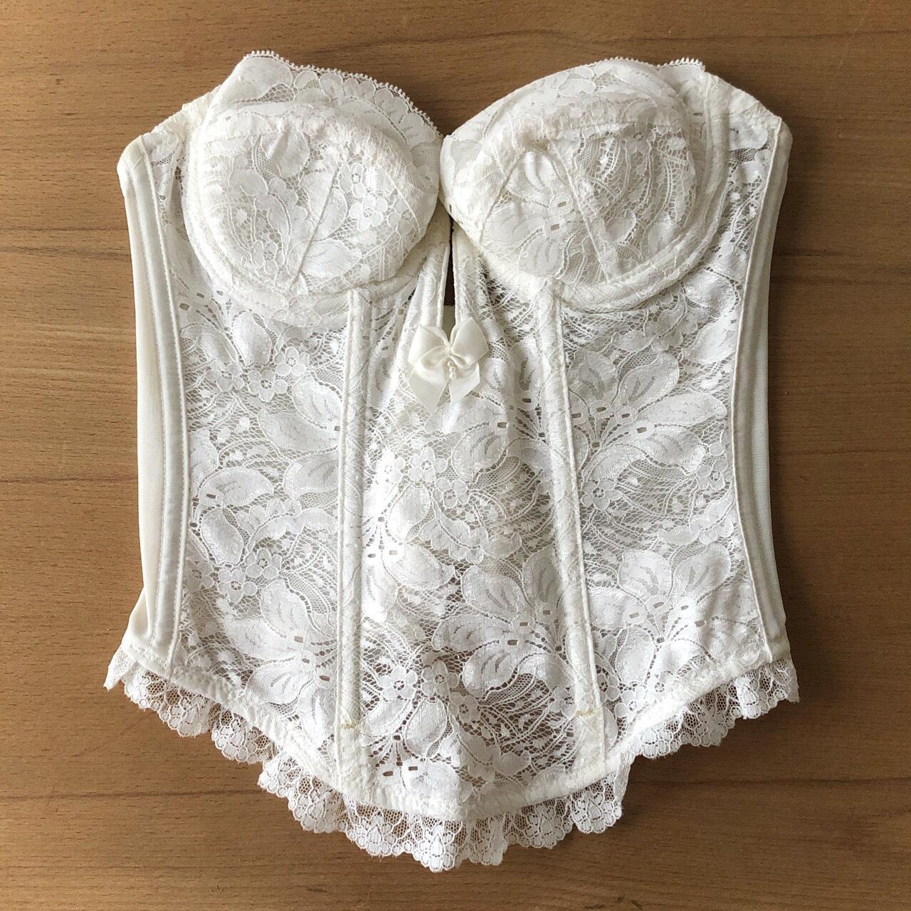The most beautiful vintage lace corset Brand:... - Depop