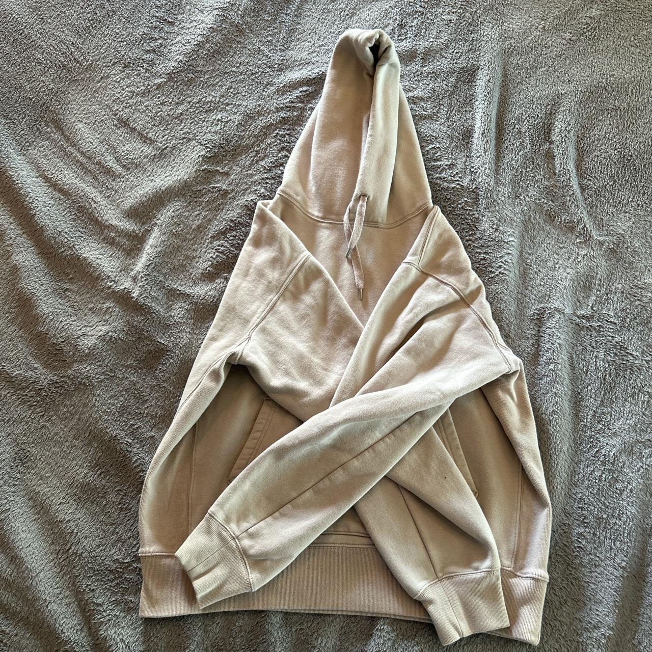 UNIQLO cream pink hoodie, U collection. Super... Depop