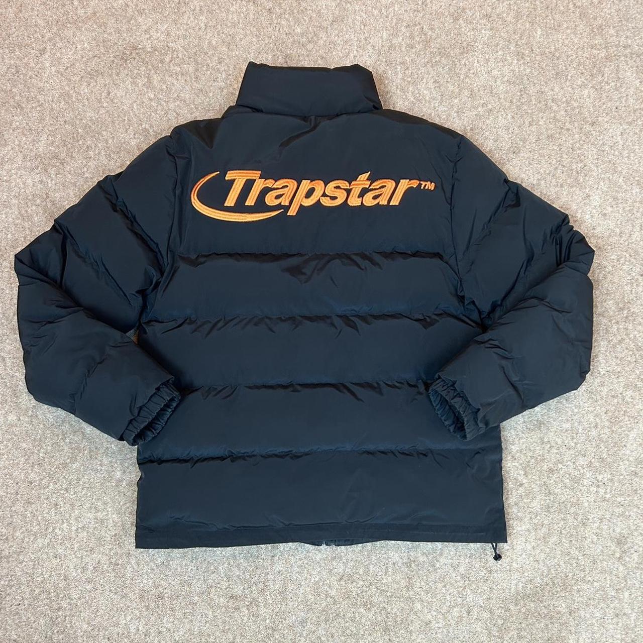 Trapstar Hyperdrive Puffer Coat Black / Orange... Depop
