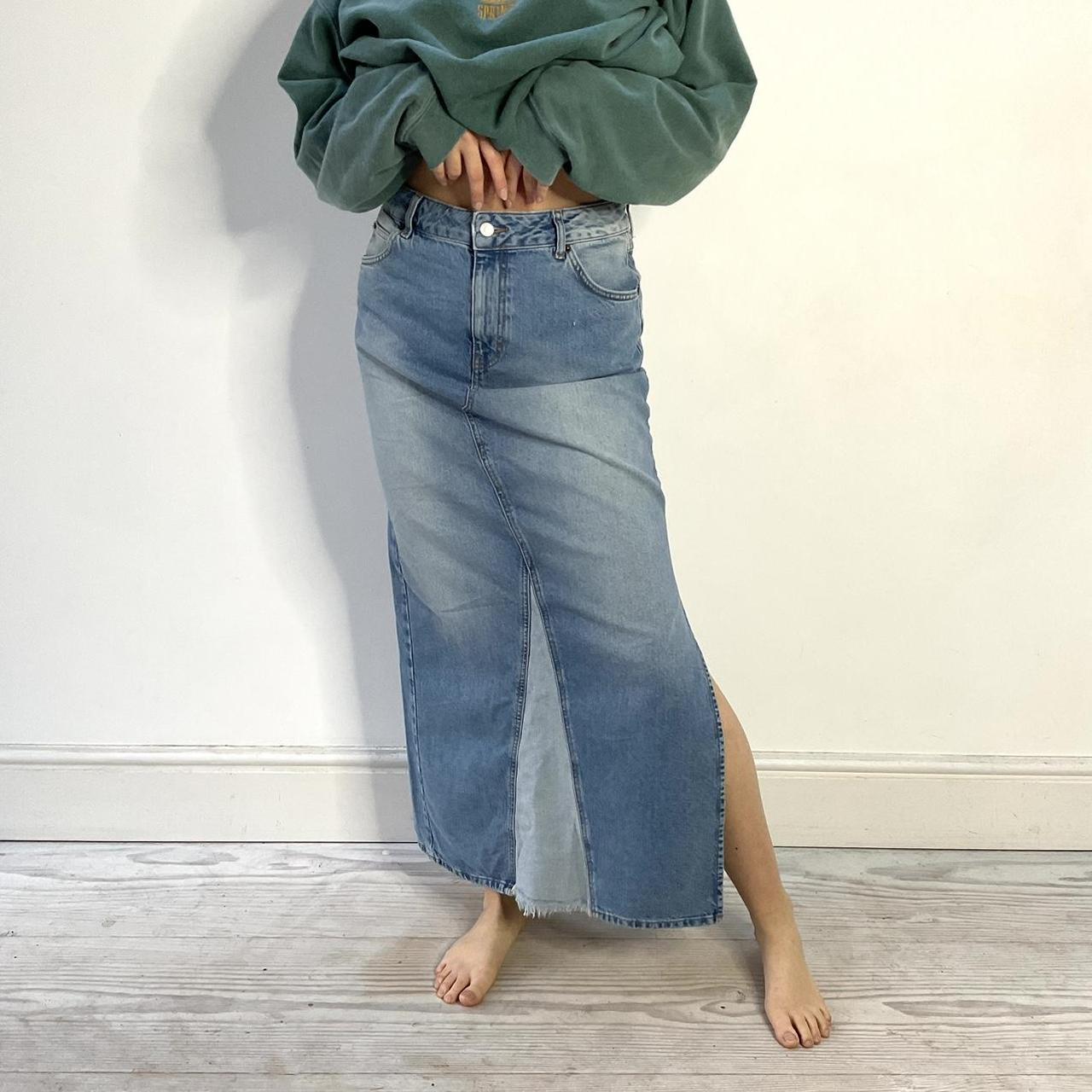 Denim maxi skirt, Topshop 💙, Size 12, Brand New