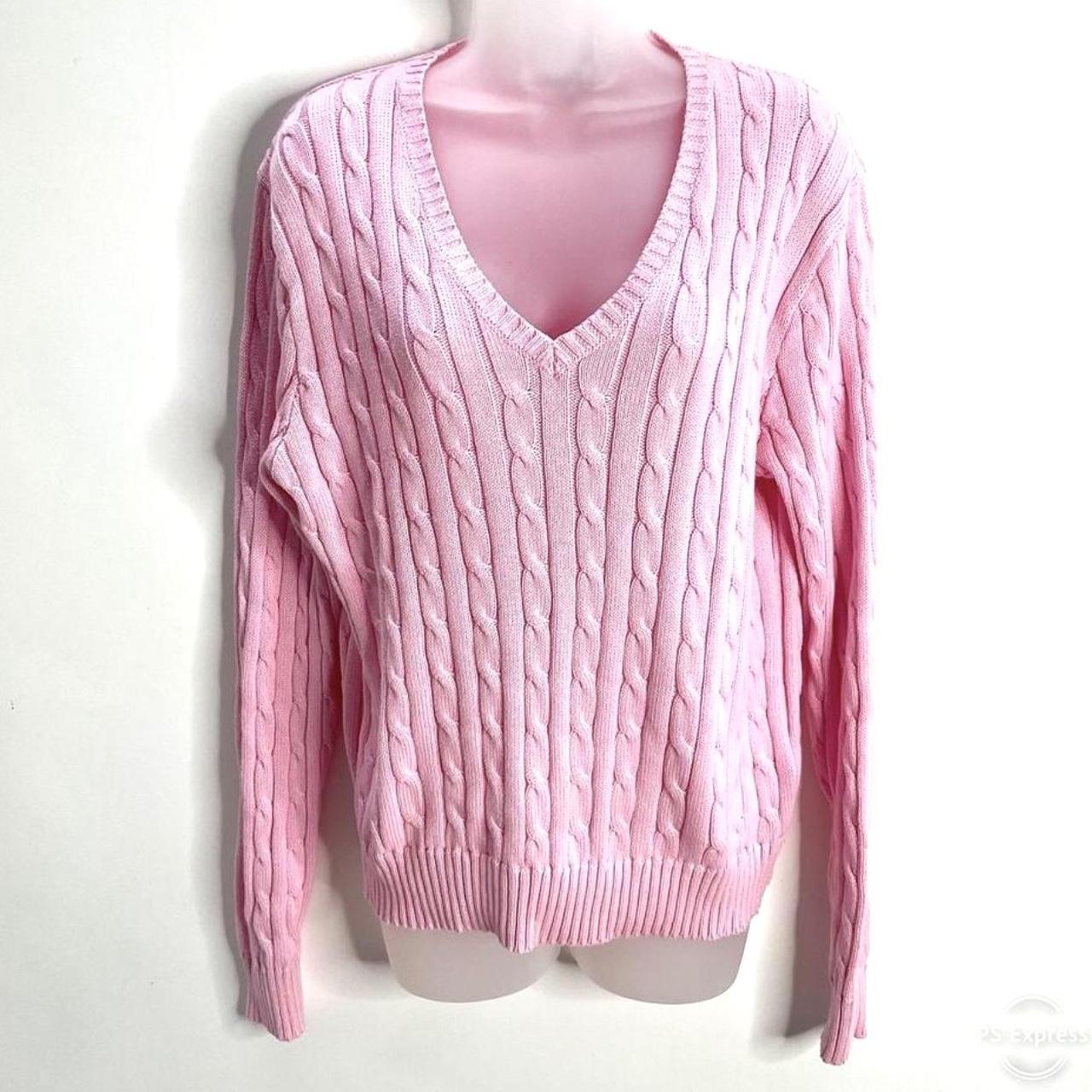 Pink ralph lauren jumper womens hotsell