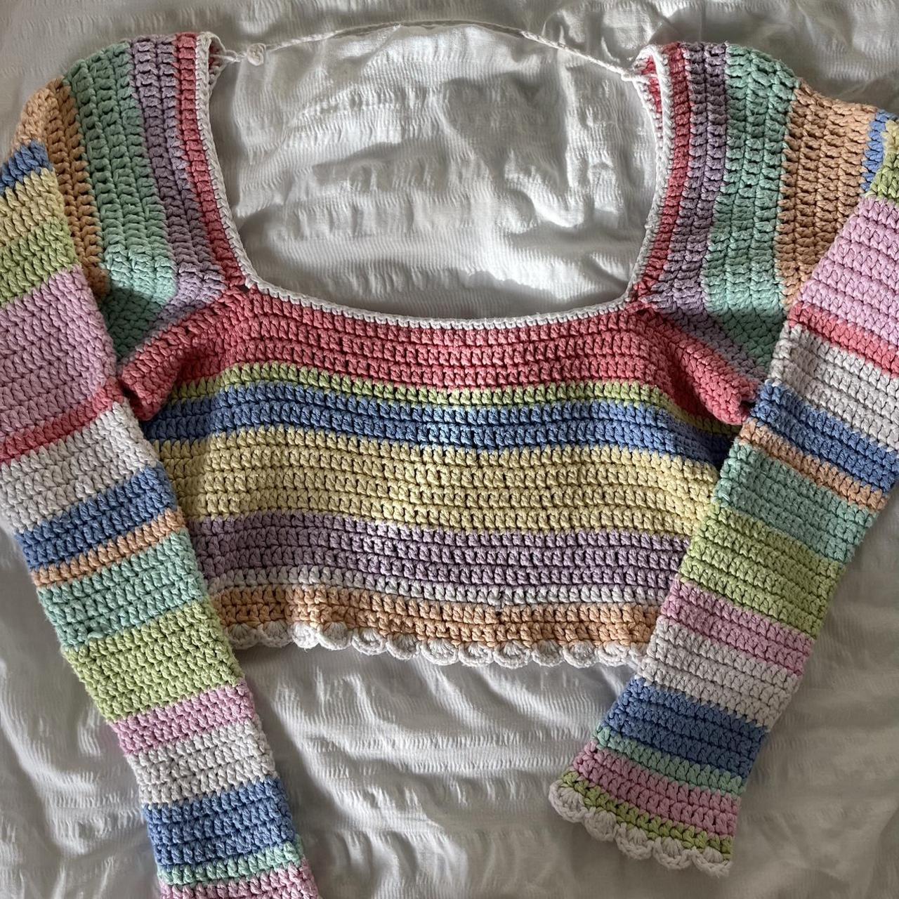 Handmade crochet jumper handmade crochet jumper Depop