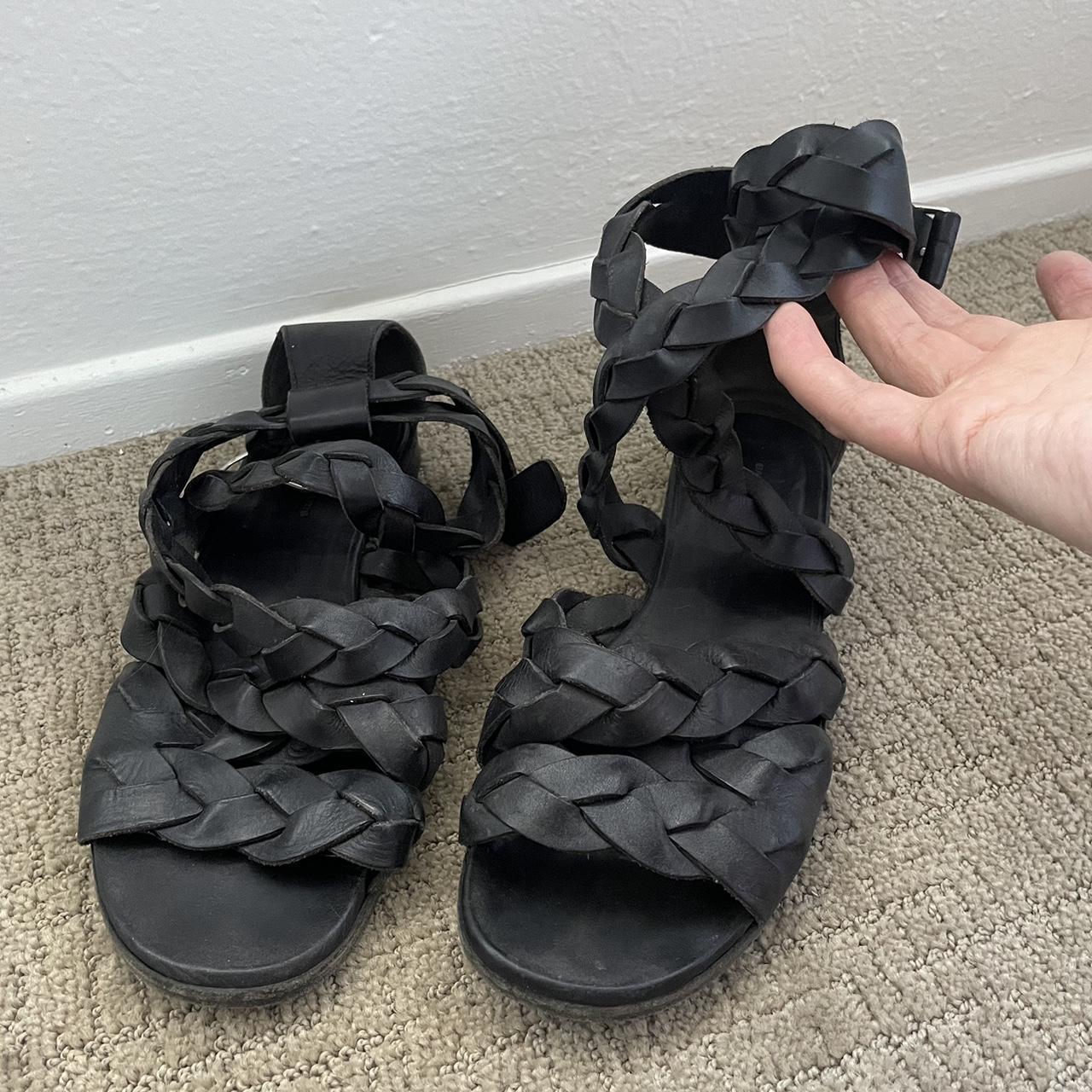 balenciaga braided sandals