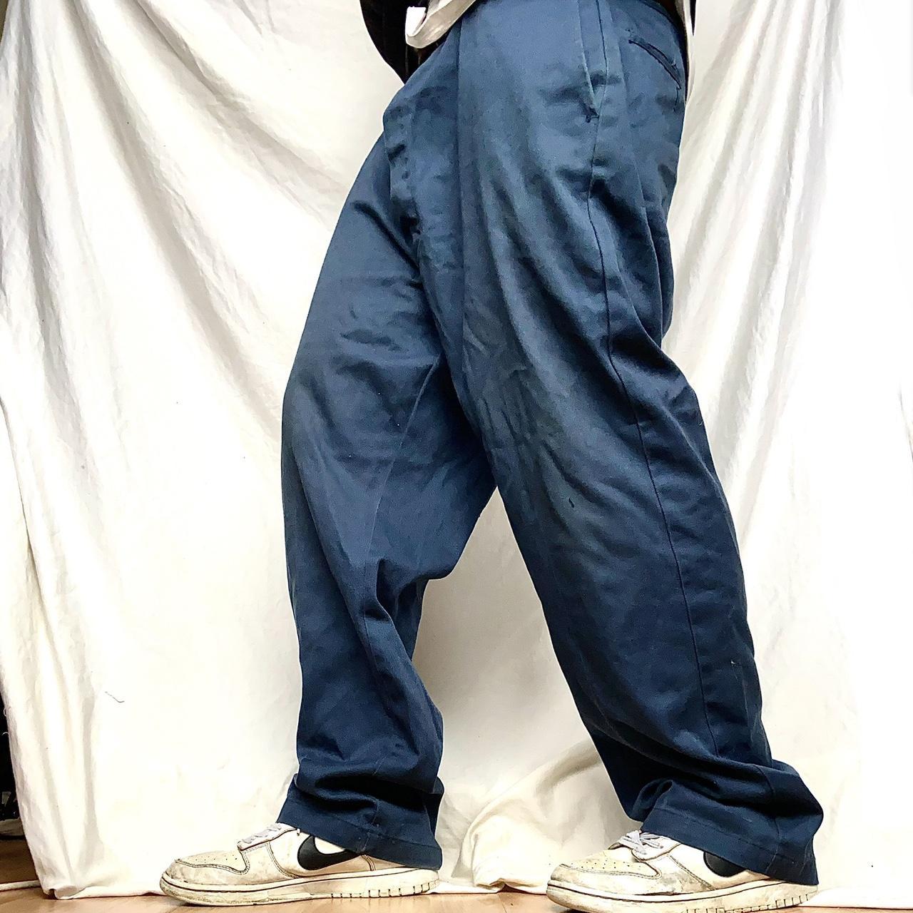 Navy Blue Baggy Pants