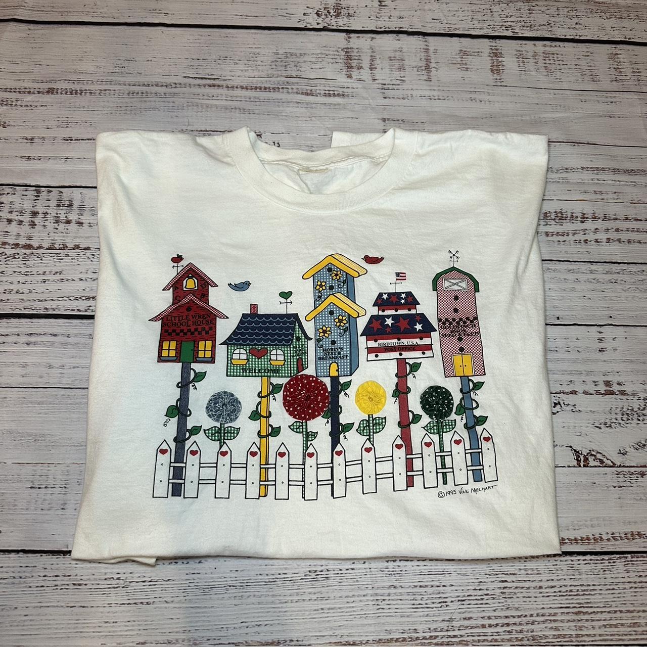 Vintage 1995 Single Stitch Birdhouse Tshirt, So cute...