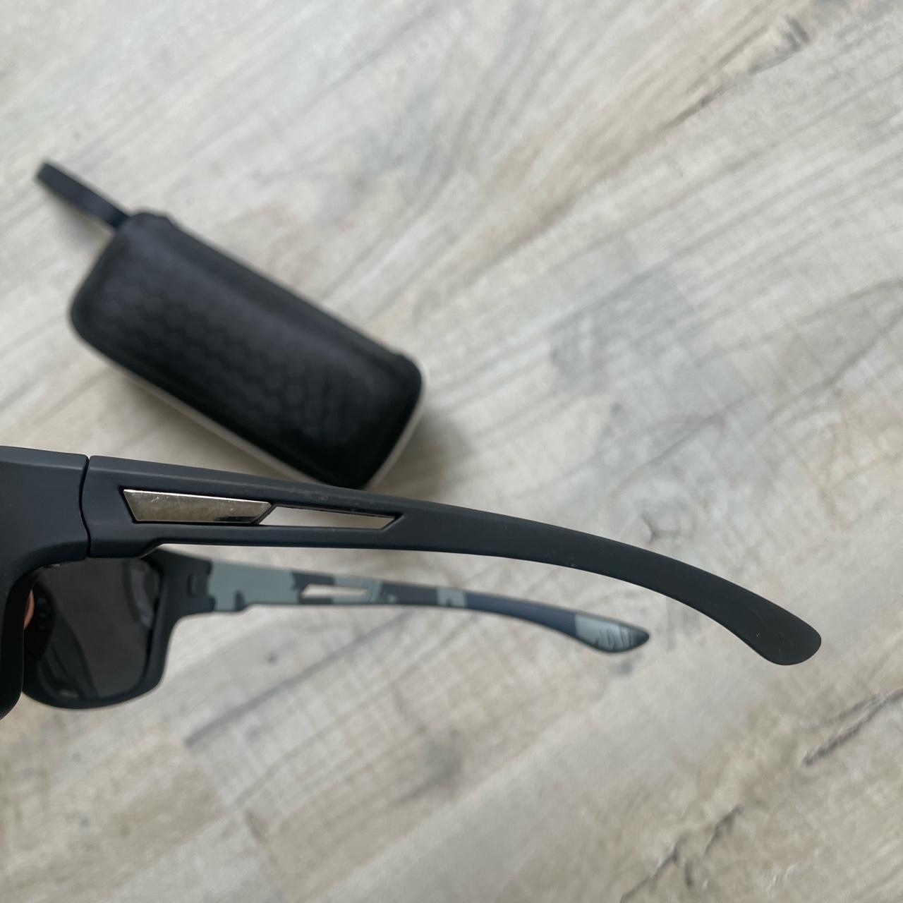 Men's Black and Grey Sunglasses Depop