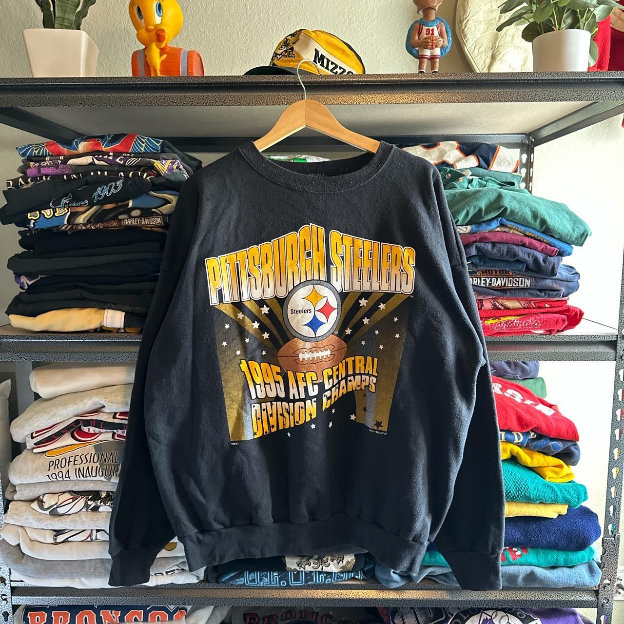 1995 Pittsburgh Steelers Sweatshirt Free Shipping - The Vintage Twin