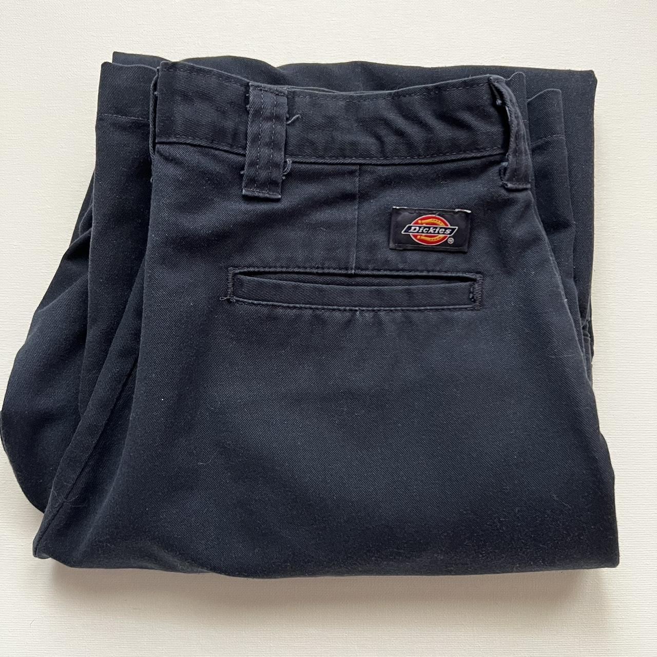 Dickies Men's Blue and Navy Trousers | Depop