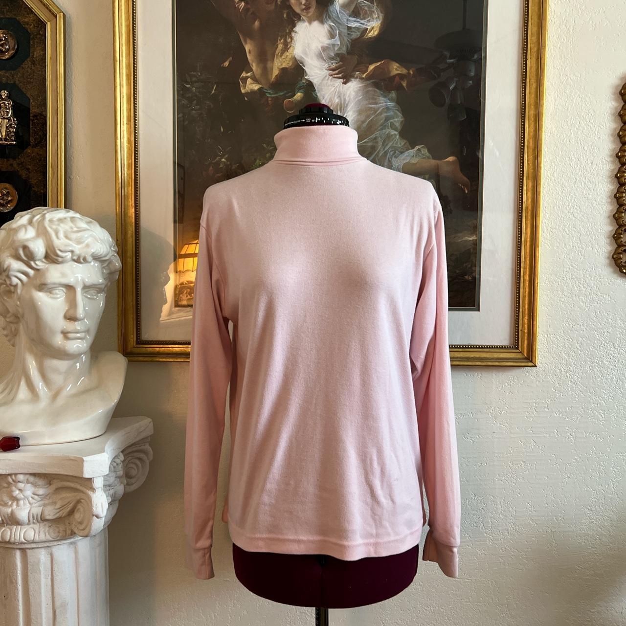 light pink mock turtleneck