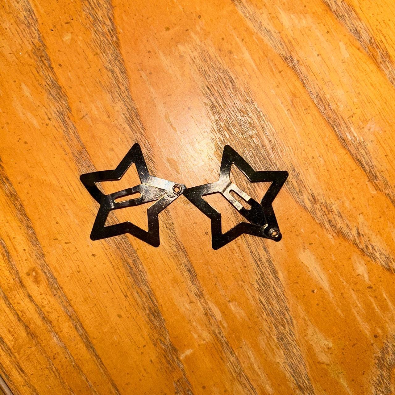 Silver Star Clips Super Cute Never Worn I Depop