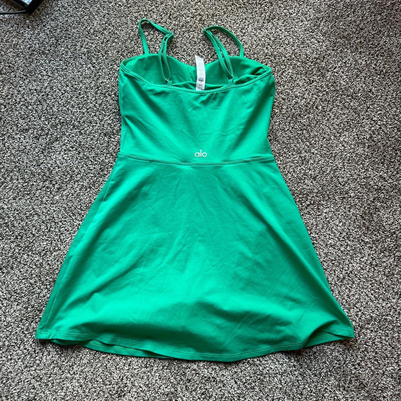 Alo Yoga Alosoft Courtside Tennis Dress Cantaloupe - Depop