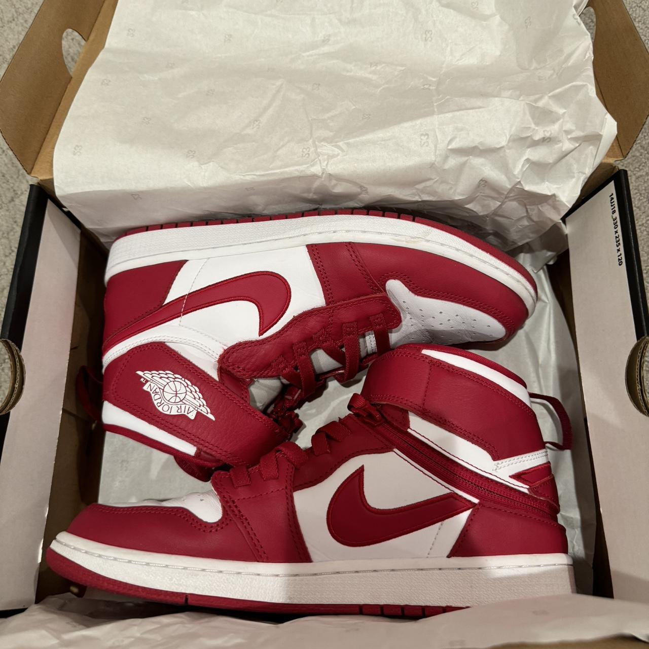 jordan one red white