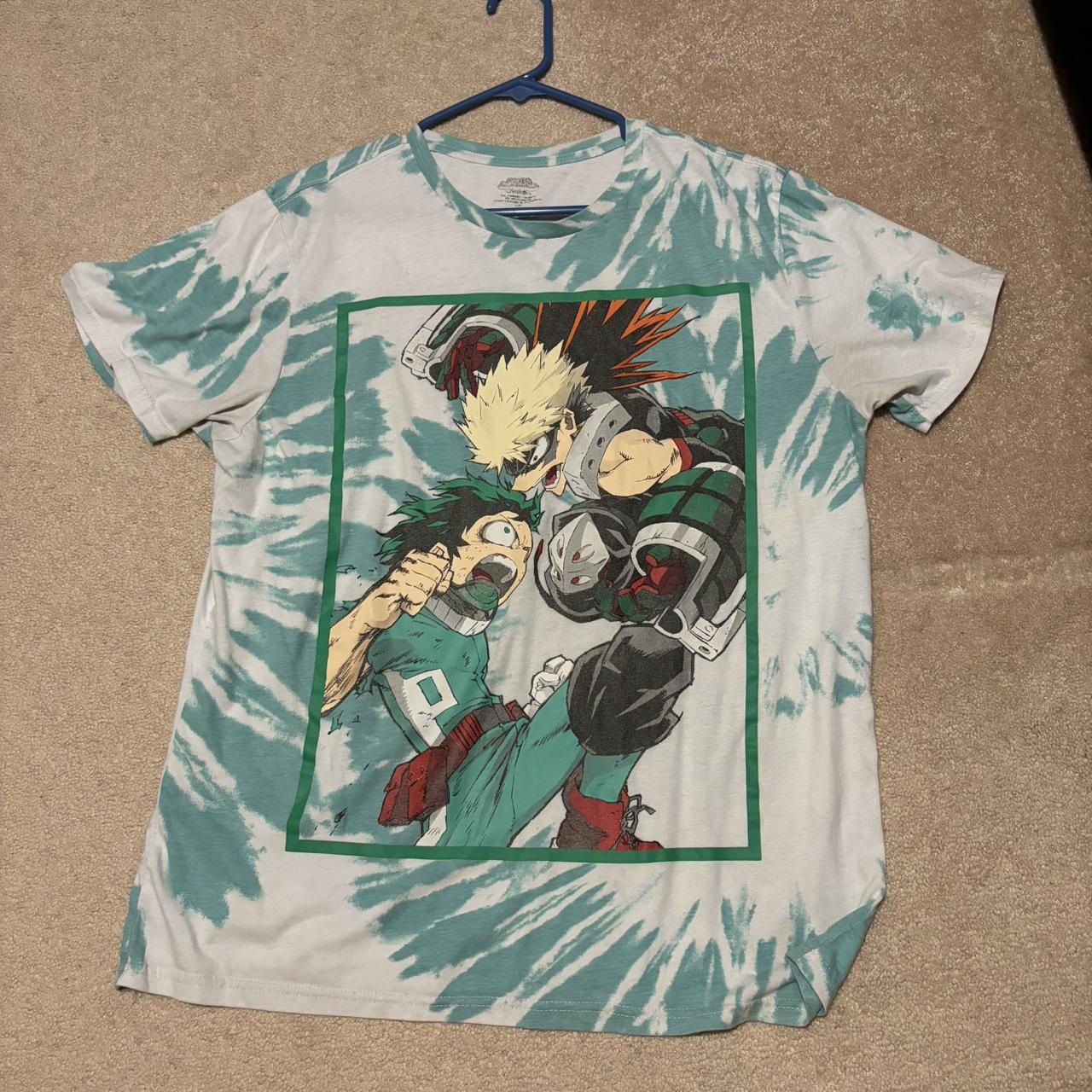 my hero academia tie dye shirt