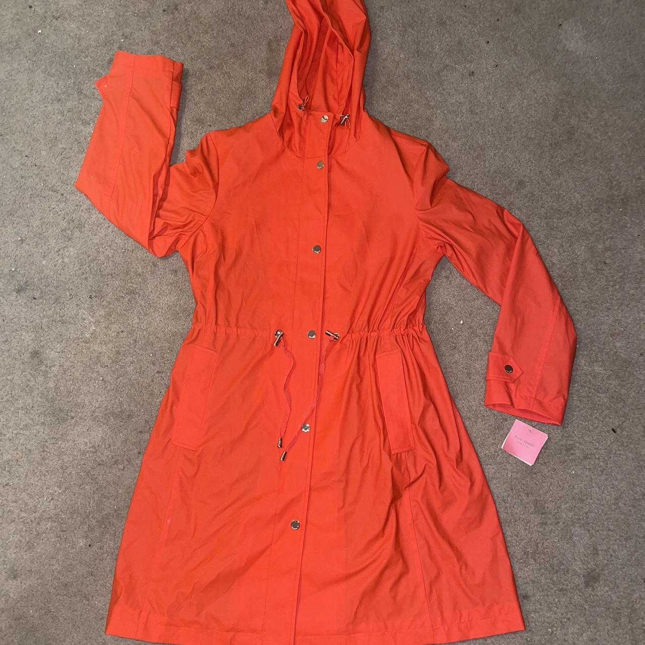 RARE KATE HOODED DRAWSTRING WAIST RAINCOAT IN