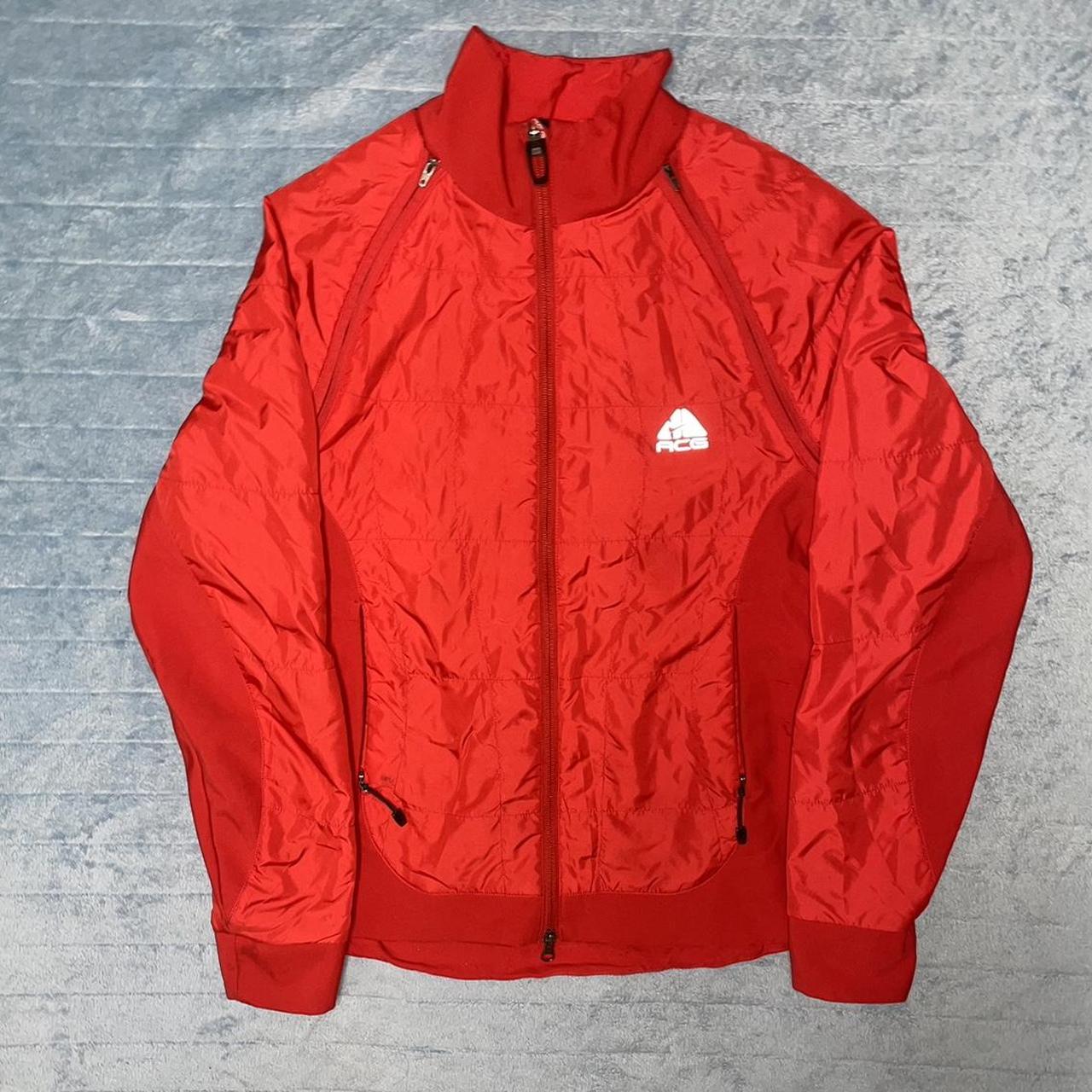nike acg jacket red