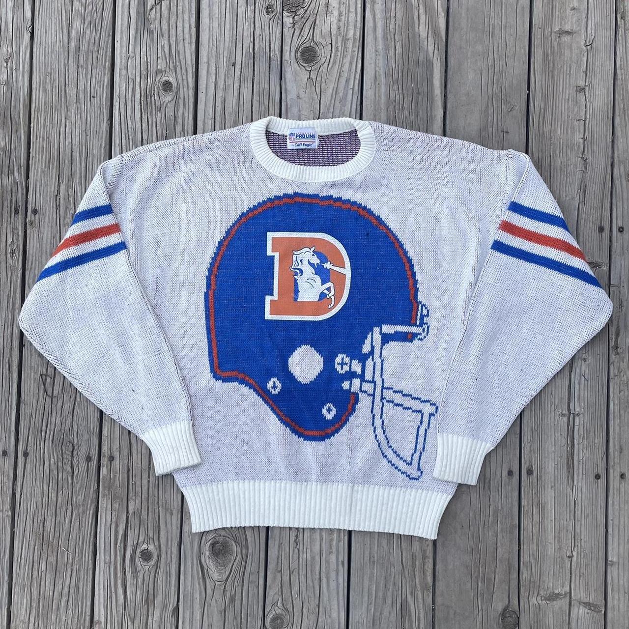 Vintage Denver Broncos Knitted shops sweater