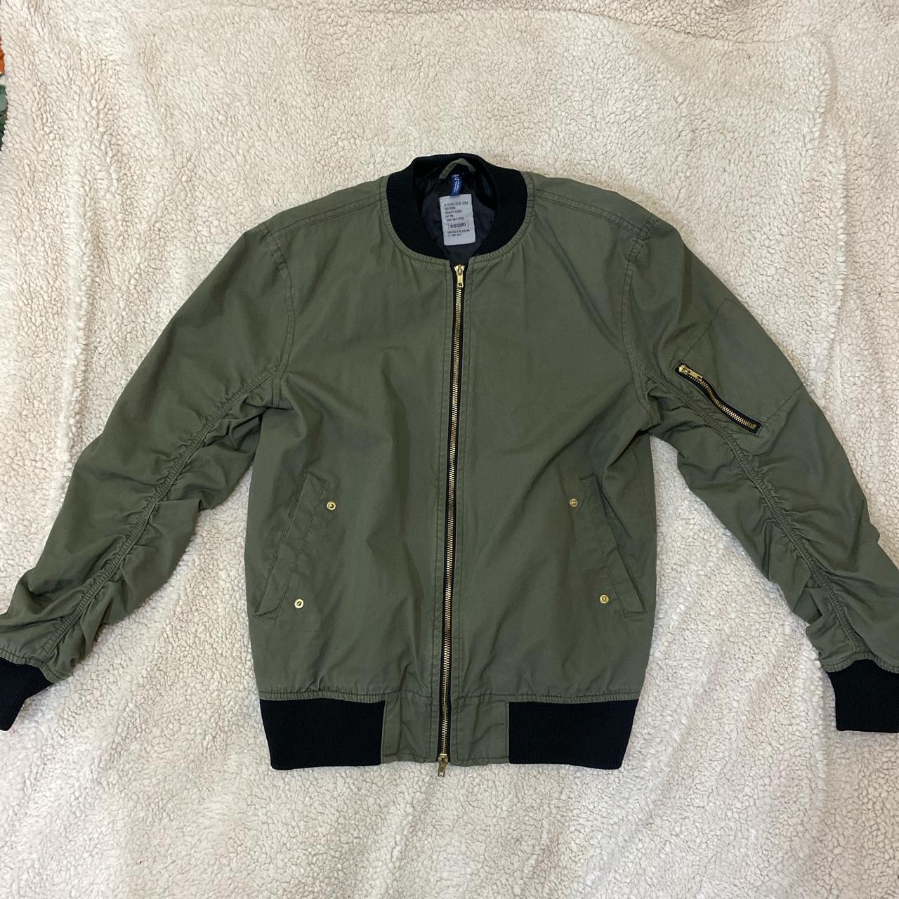 Army Green Bomber Jacket #bomberjackey... - Depop