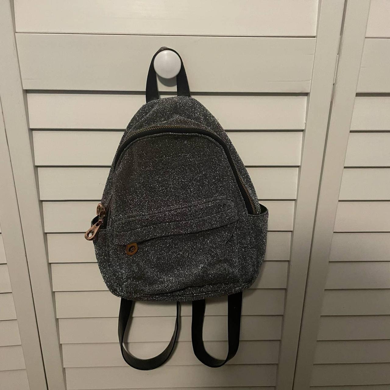 Croc Textured Backpack with Zip Closure