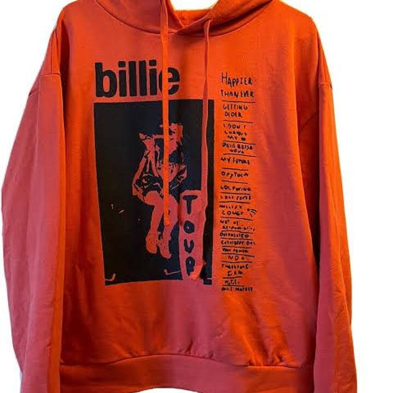 BILLIE EILISH GET INVOLVED TOUR HOODIE so so... Depop