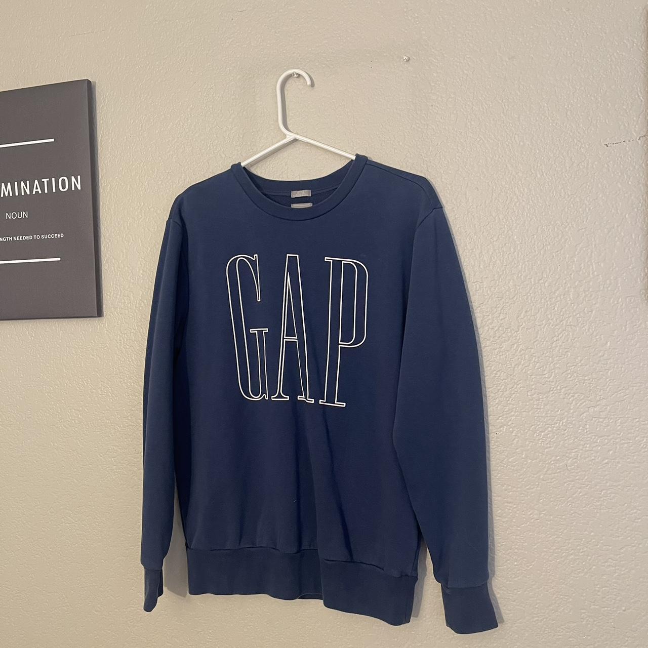 Gap Men's Navy Sweatshirt | Depop