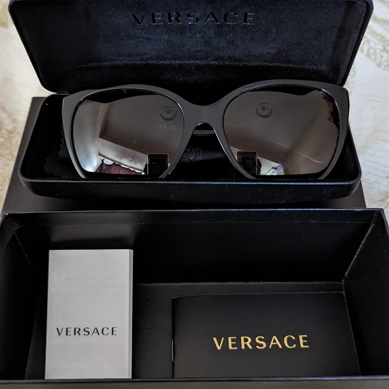 Versace sunglasses, never worn with case and... - Depop