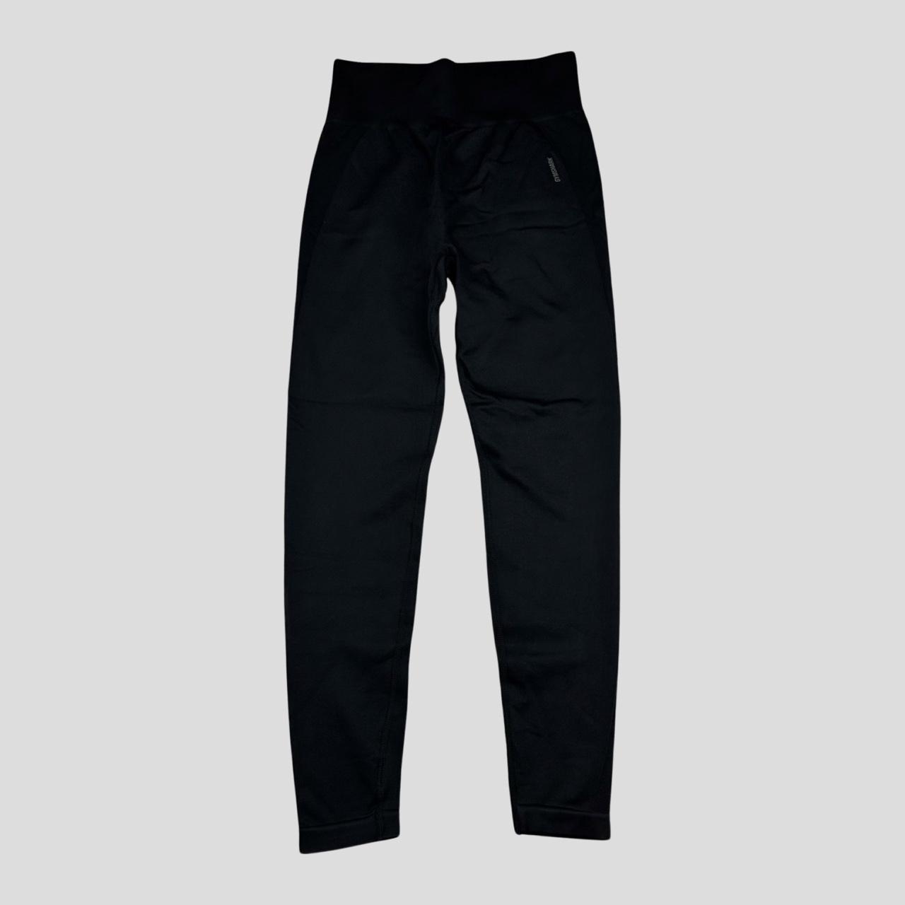 Gymshark seamless black leggings size medium brand... Depop