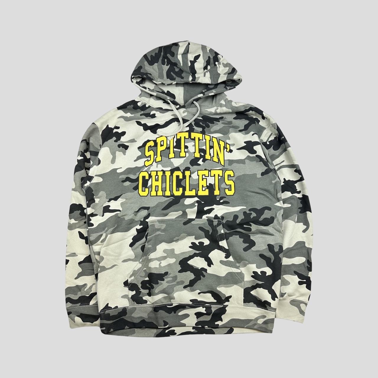 Barstool sports SPITTIN CHICLETS CAMO HOODIE size... Depop