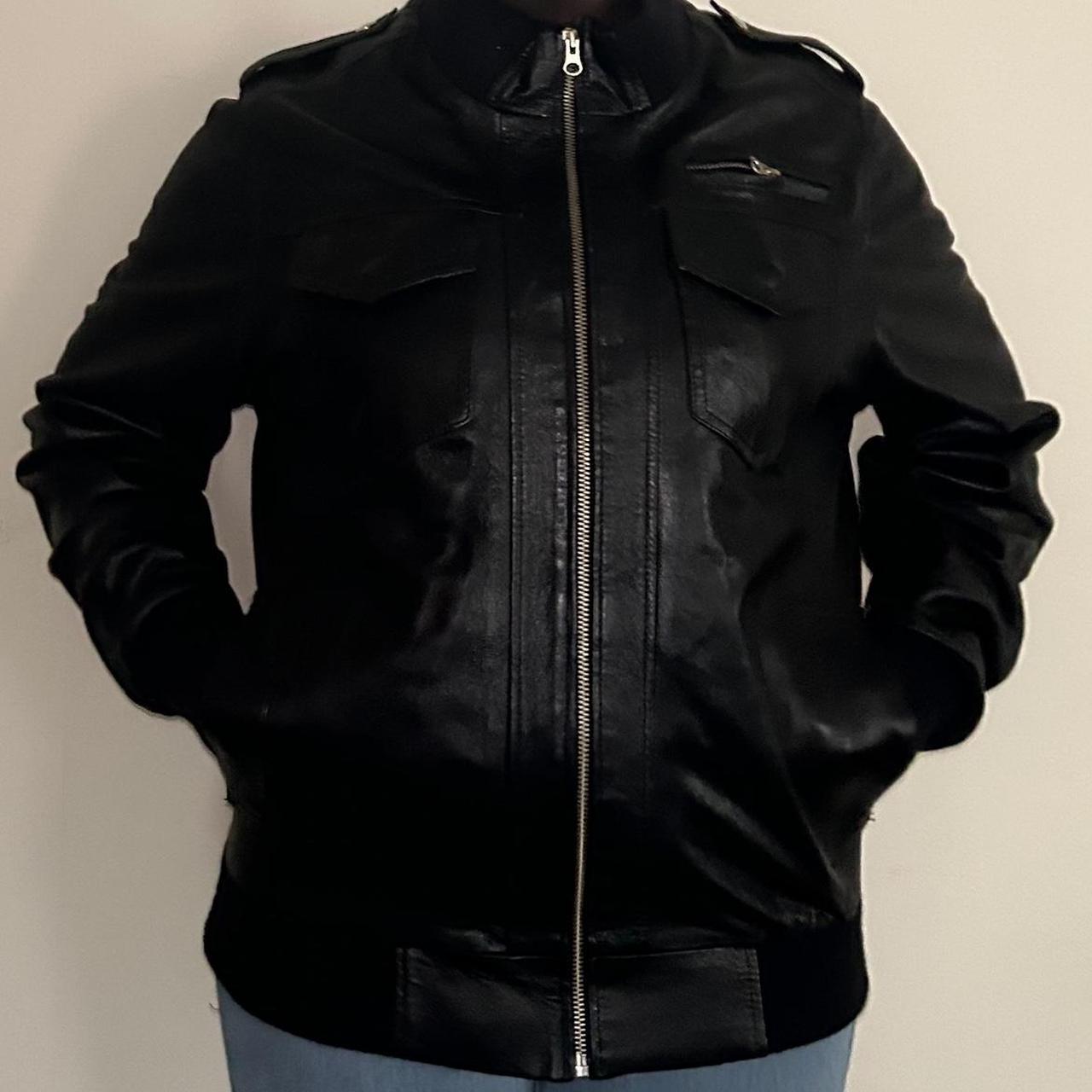 Charles and a half clearance faux leather moto jacket