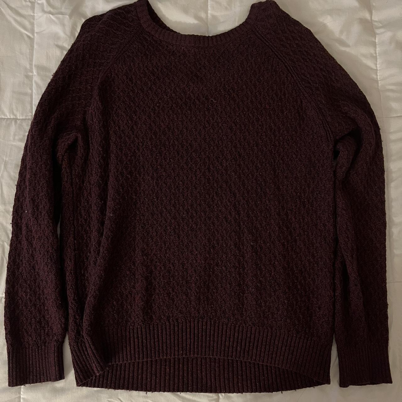 vintage burgundy sweater from banana republic... - Depop