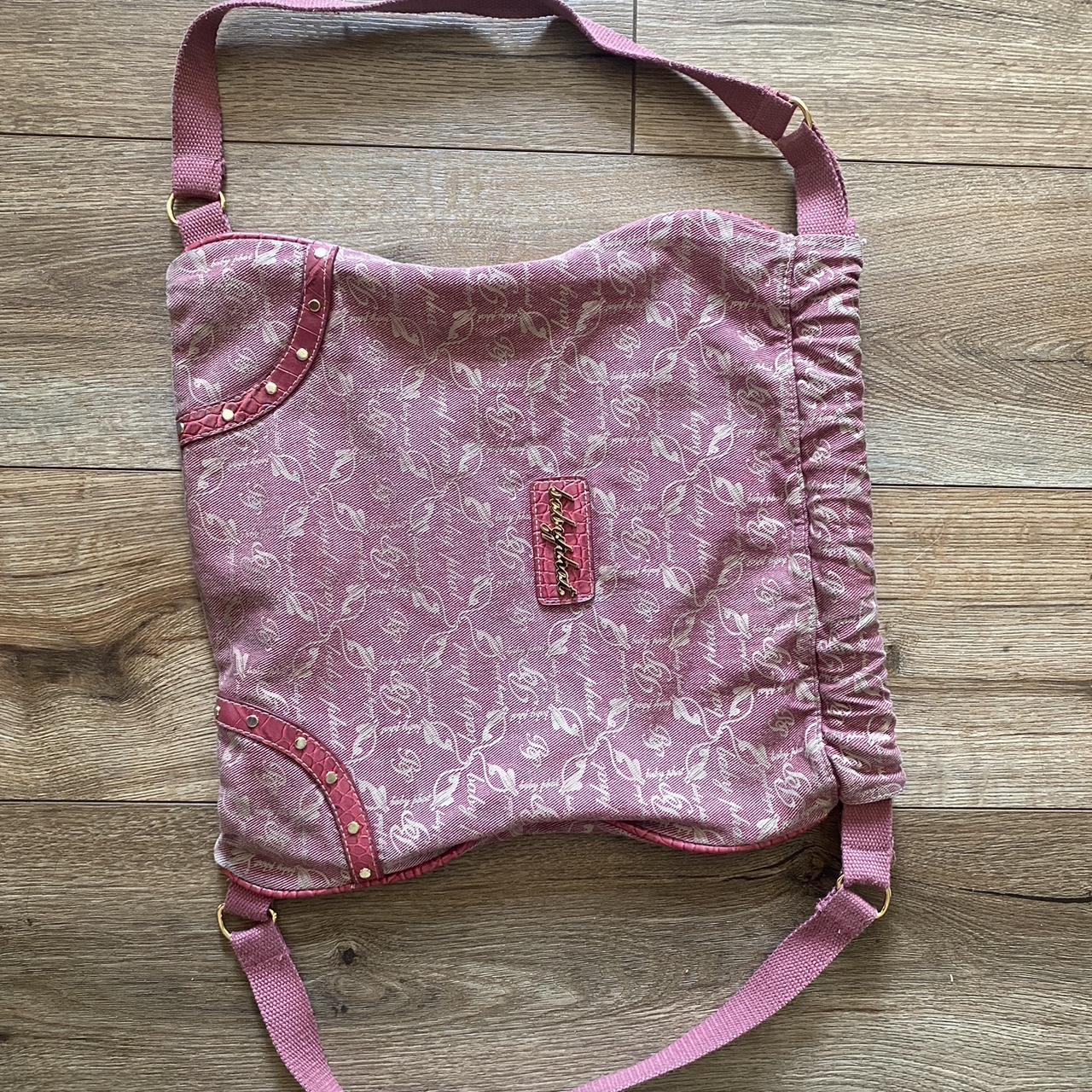 Baby Phat Women's Pink and Gold Bag | Depop