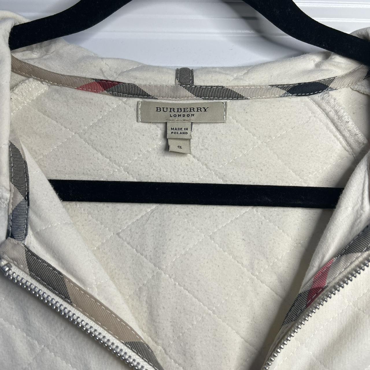 Burberry hoodie best sale womens silver