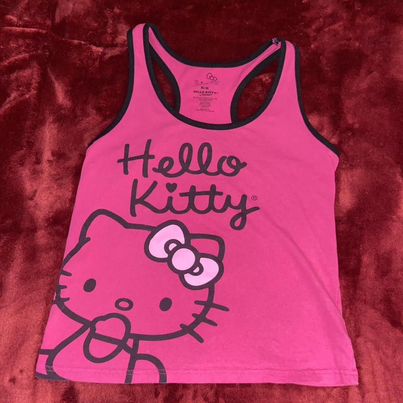 2010s Pink Hello Kitty Tank Top - Size: Medium | Depop