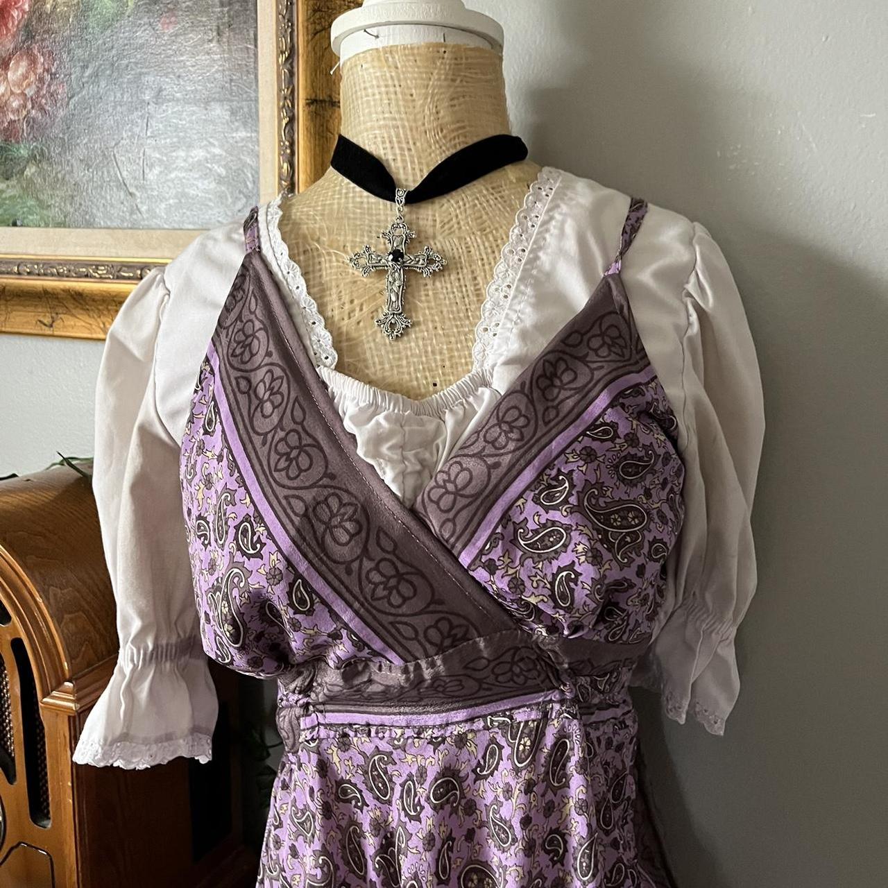 hippie granola witchy type dress 🌿 VERY STRETCHY!!... Depop