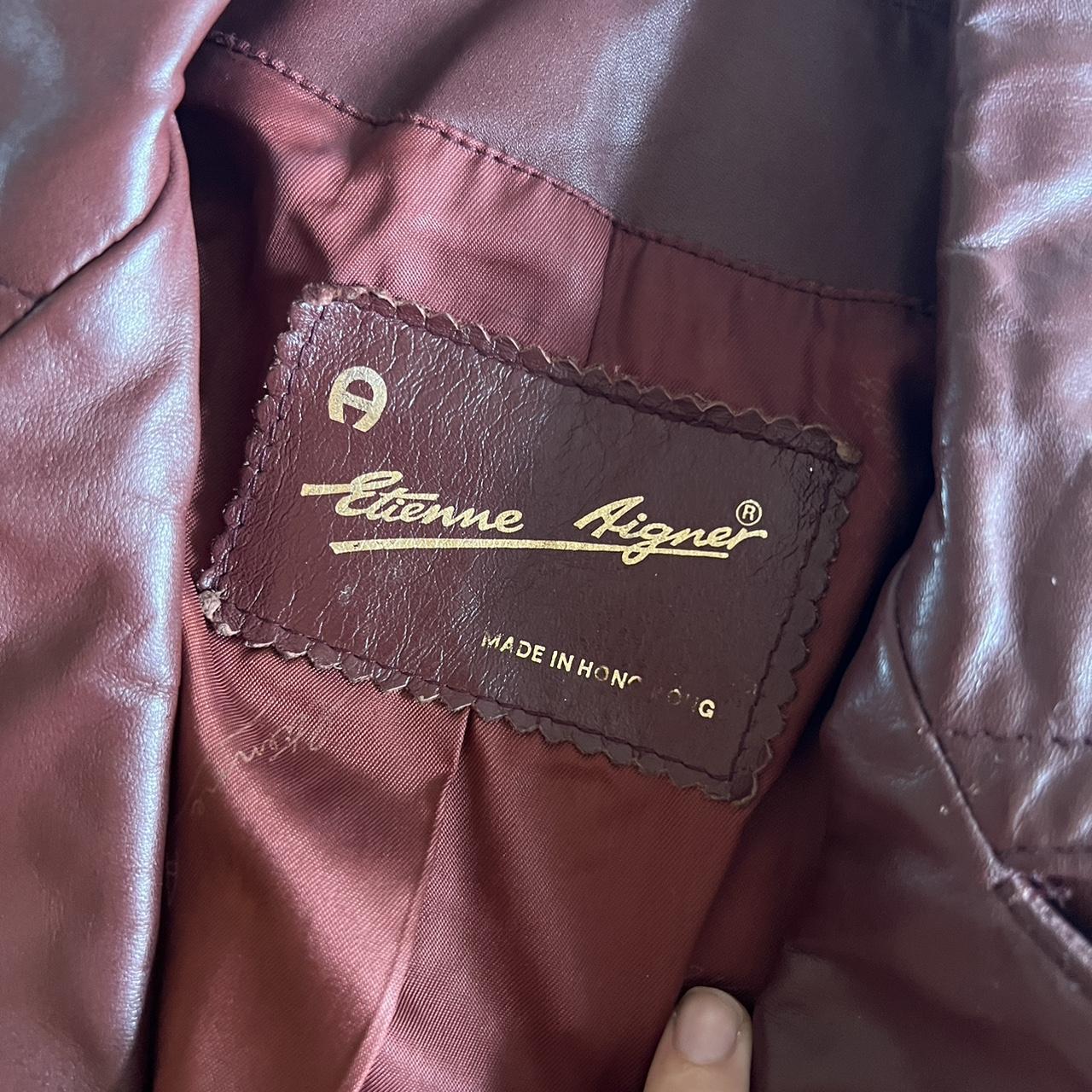 Etienne Aigner Leather Jacket Blazer I Am Obsessed Depop