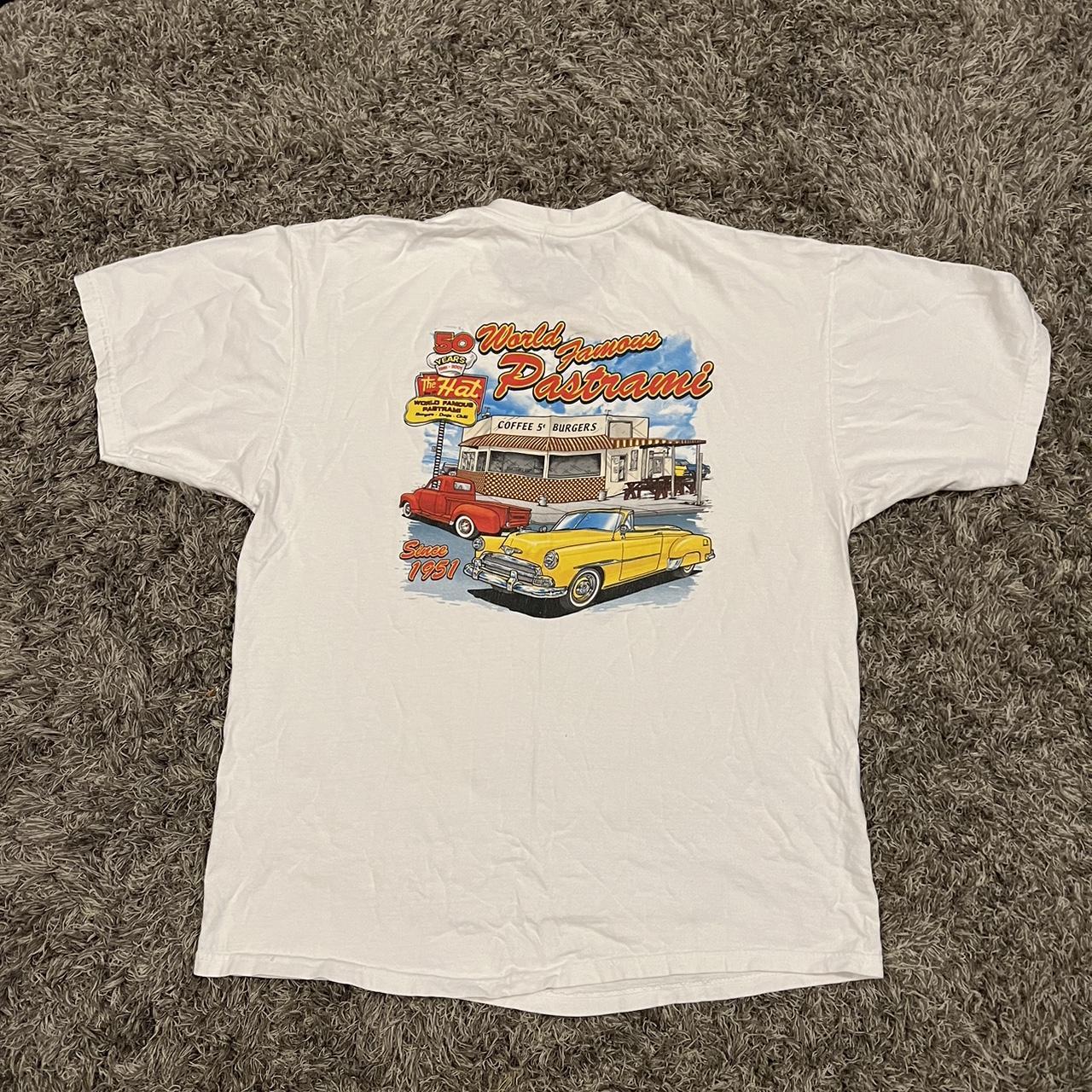 late 90s y2k Restaurant car T-shirt Size L Perfect... - Depop