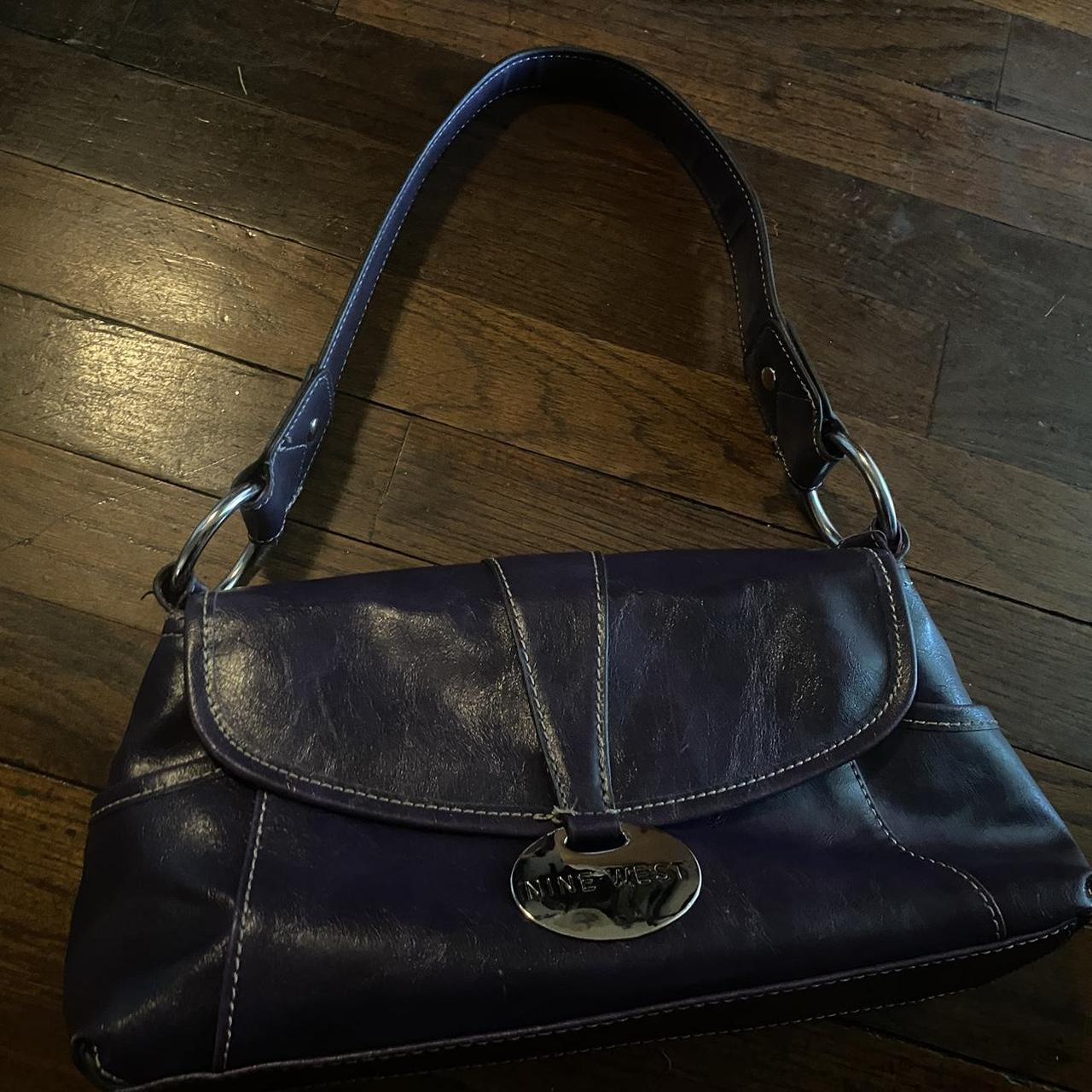 Nine West dark purple purse #NineWest #purse... - Depop