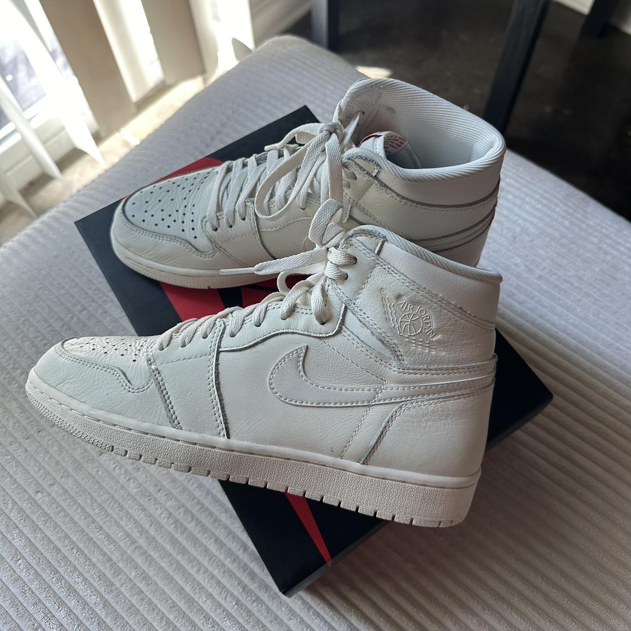 2017 Jordan 1 High OG Sail Colorway Gently used in. Depop