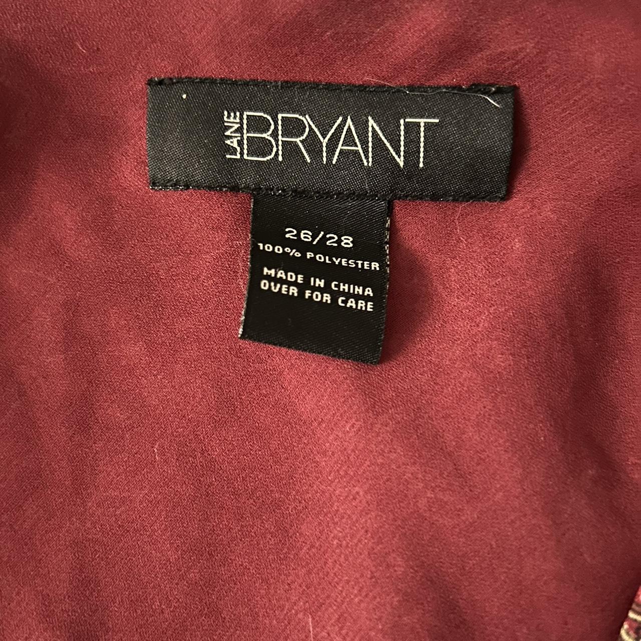 Lane Bryant Women's Burgundy Dress | Depop