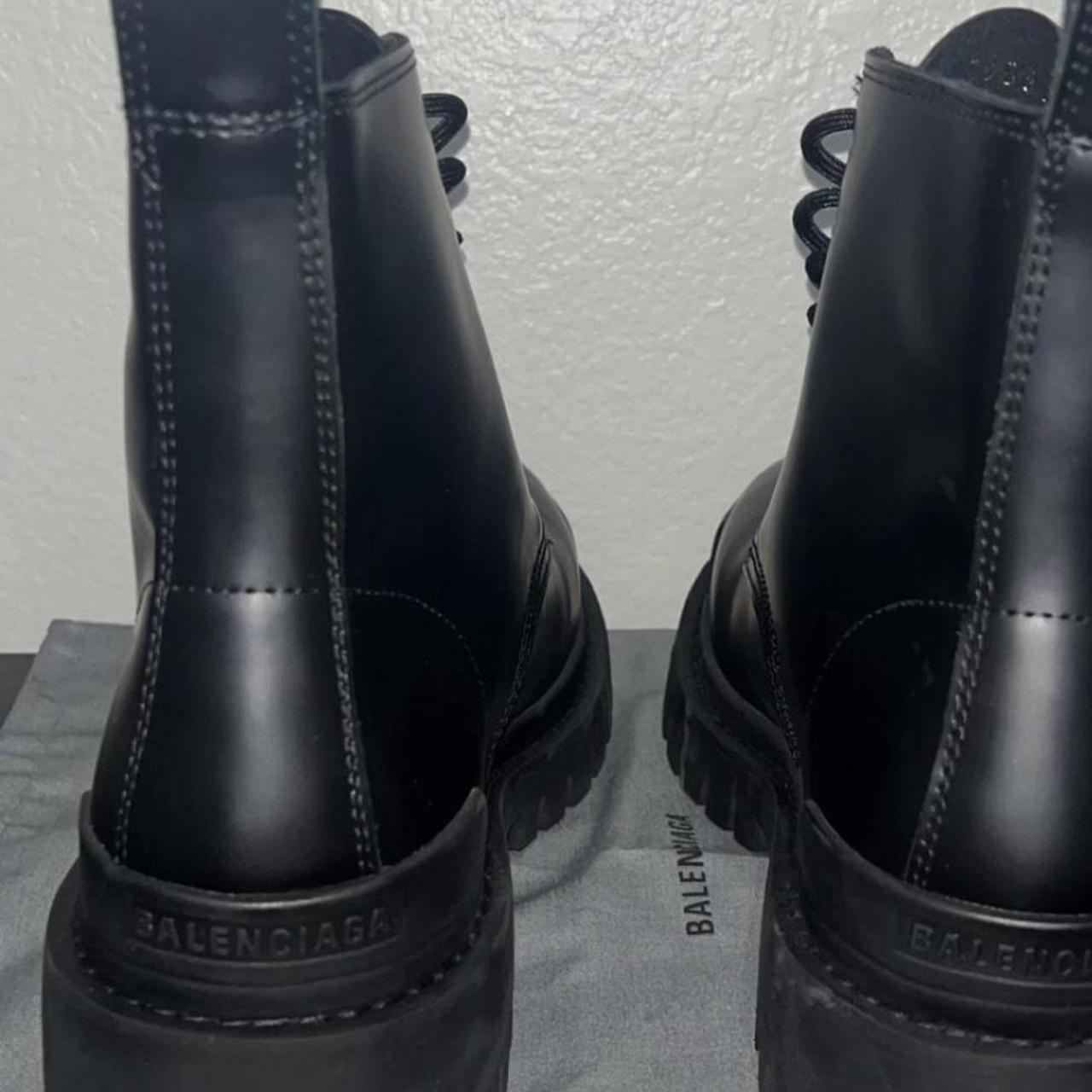 Balenciaga Striker Leather Boots Size 43 Can fit an... - Depop