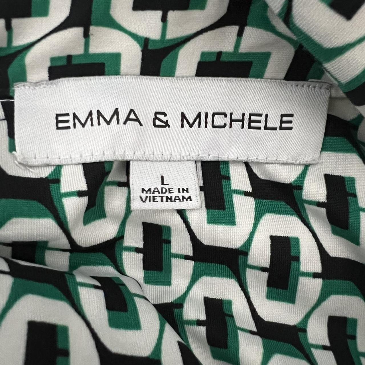 Emma Michele Green Geo Print Dress Size Large