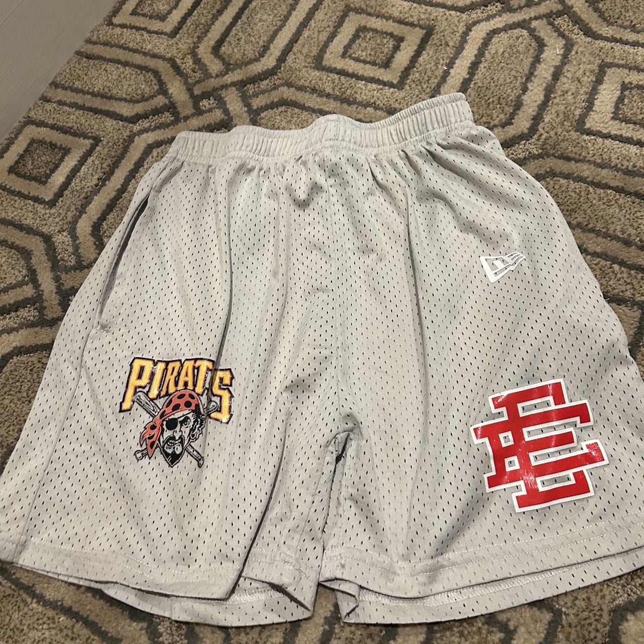 F PIRATES ERIC EMANUEL SHORTS SIZE SMALL! MESSAGE... - Depop