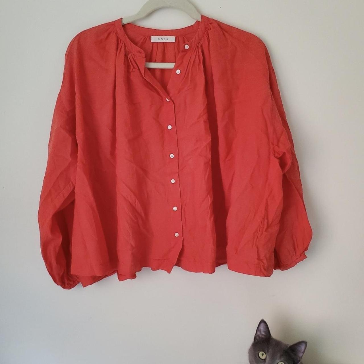 One of the classic Doen Jane blouses, in color Chili... - Depop