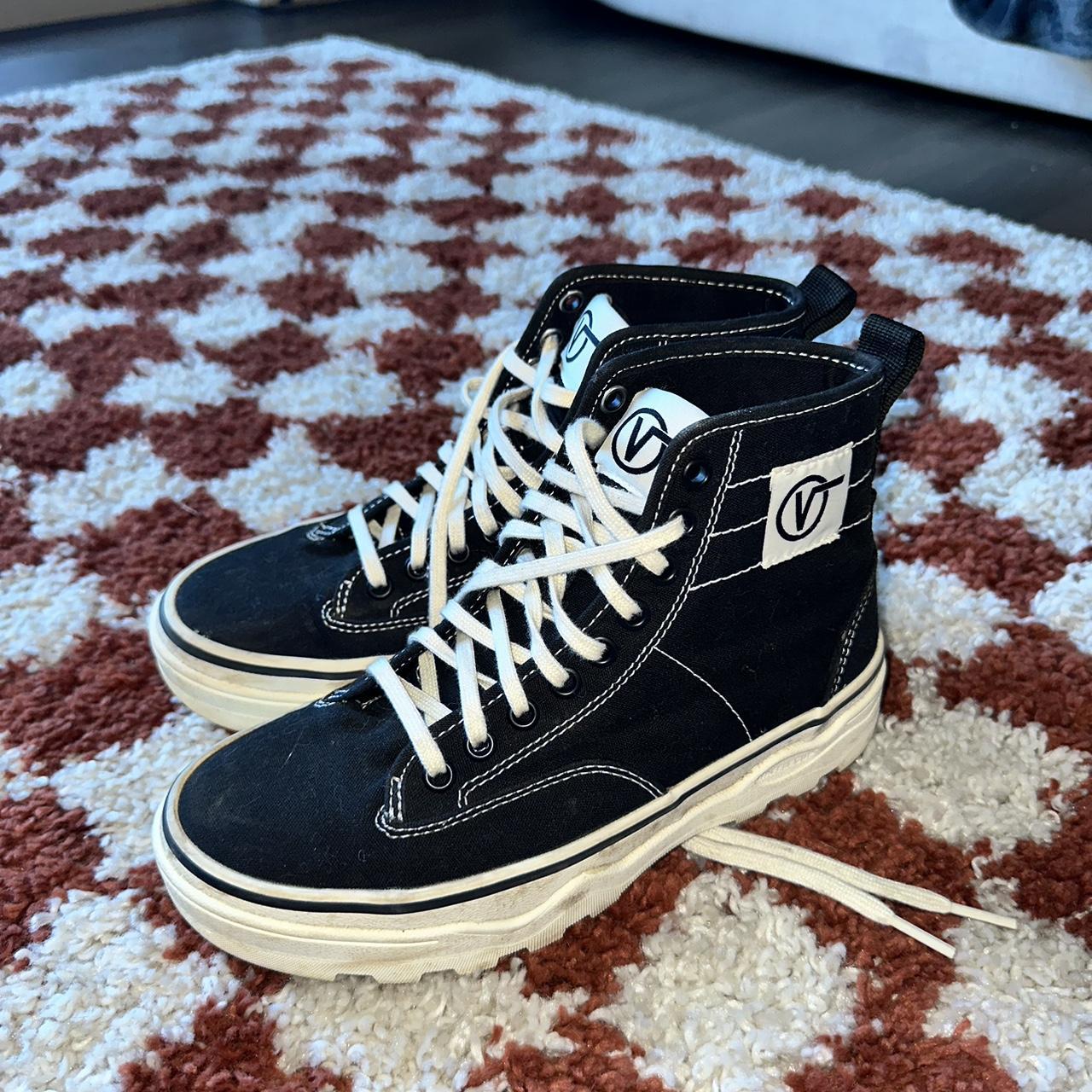 Vans black high hot sale tops womens