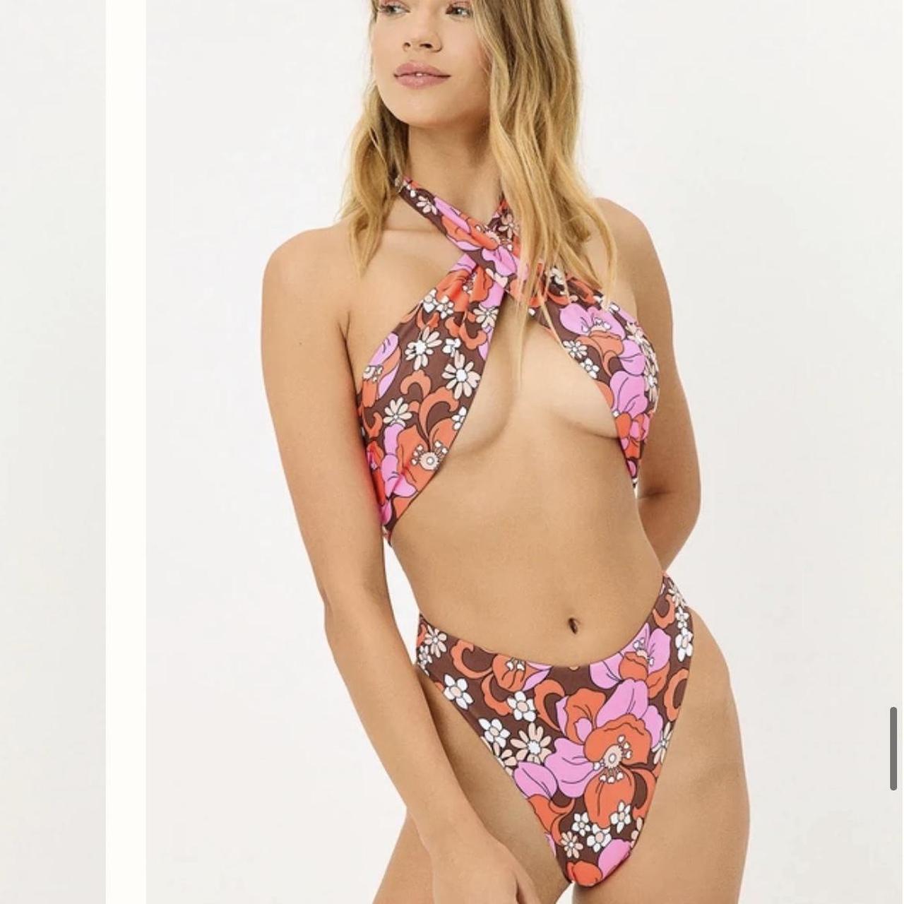 Frankies bikini dorothy floral halter one piece... Depop