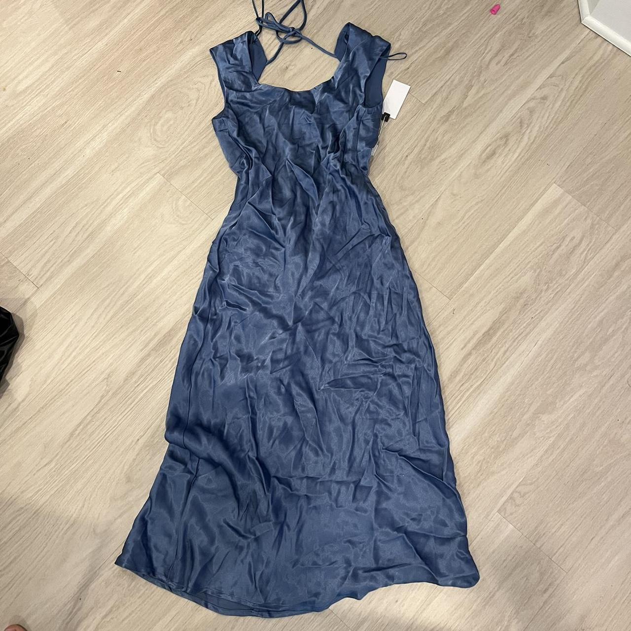 ASTR The Label Women's Blue Dress | Depop